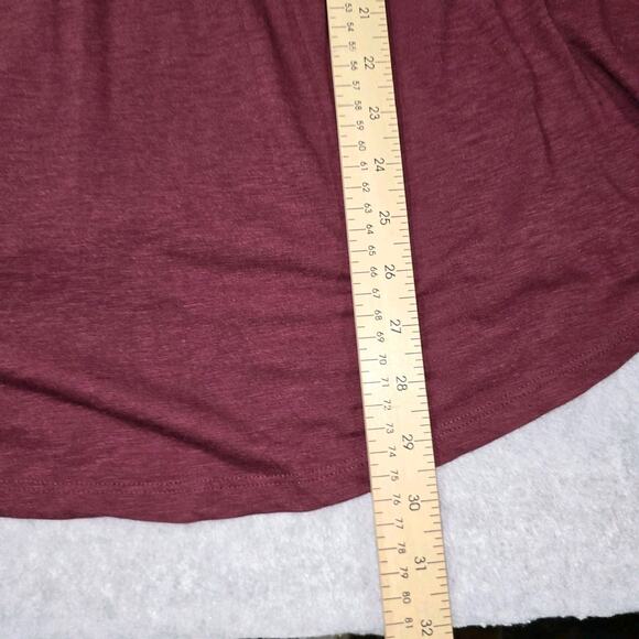 Lane Bryant Swing Collection 26/28 4X Burgundy Lace Top NWT Curvy Summer Spring - Picture 6 of 8